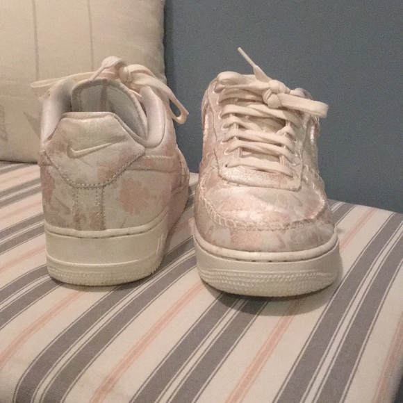 Ivory Nike Air Force 1s - Picture 3 of 8